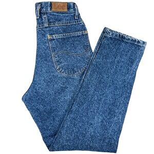Vintage Lee Riders‎ Jeans High Waist Tapered USA Womens 11 Acid Wash